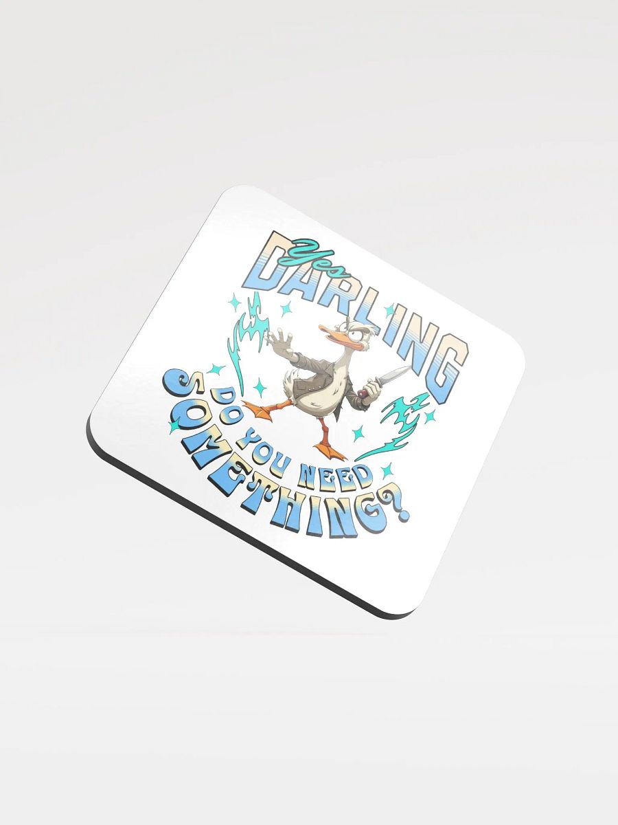 Yes Darling Do You Need Something Quirky Leather Coaster Set product image (2)