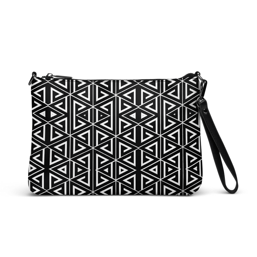 Black and white triangular elegance Crossbody Bag product image (1)