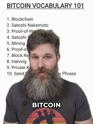 BITCOIN Vocab Via OG Brad Mills