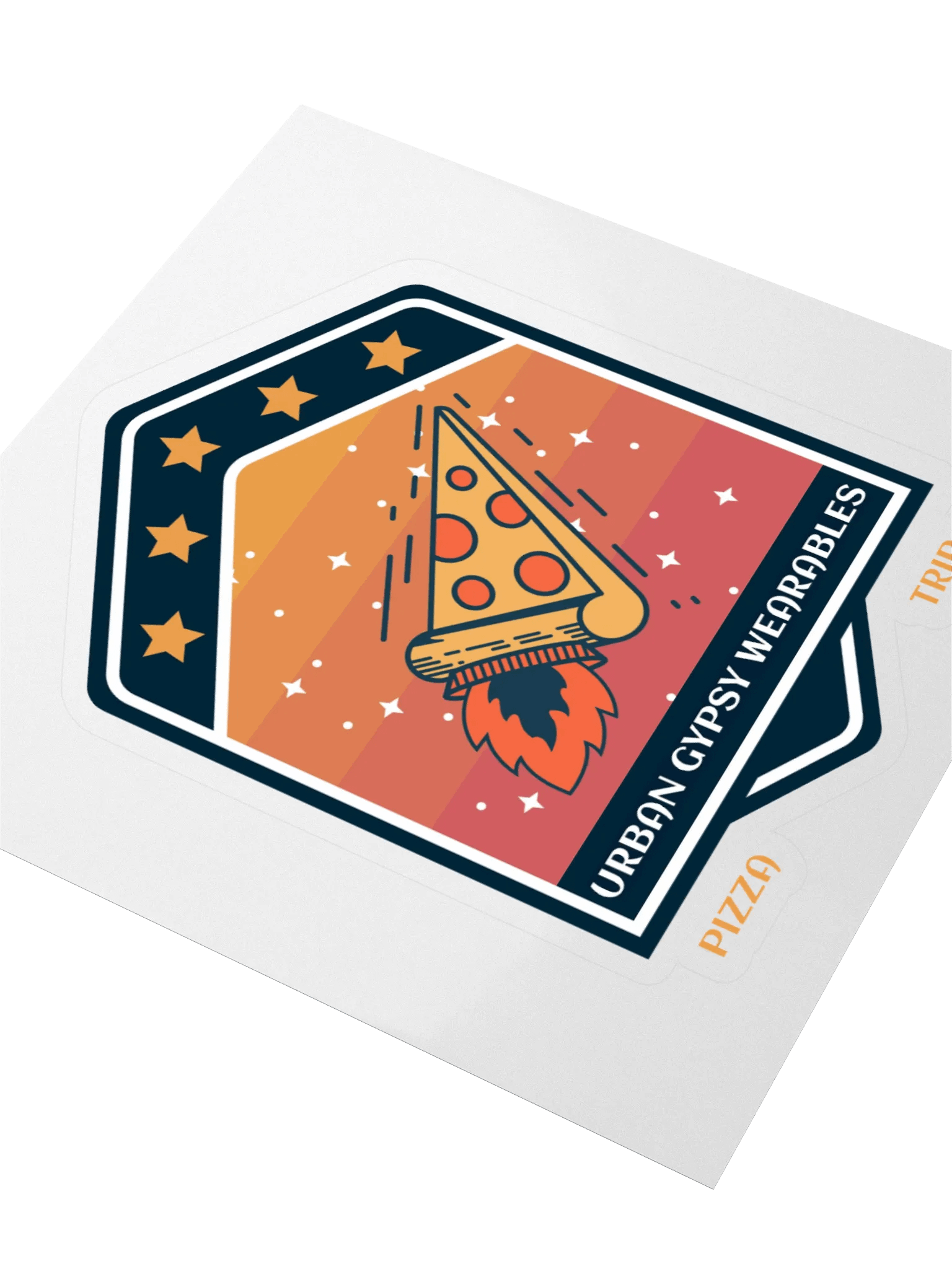 Pizza Trip Rocket Kiss Cut Stickers product image (3)