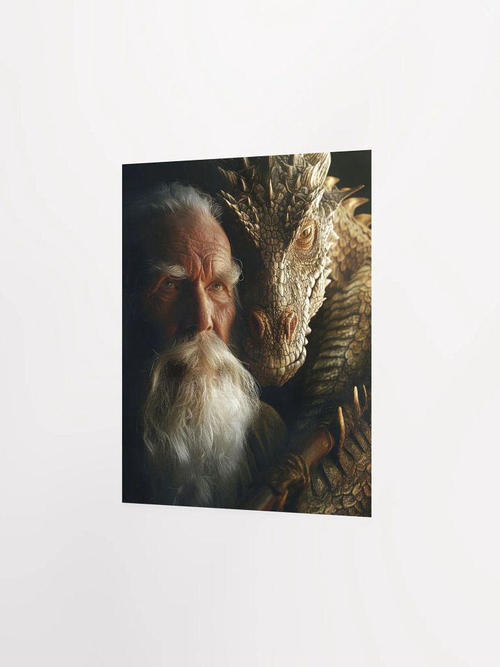 Elder man and his dragon 02 - Poster product image (10)