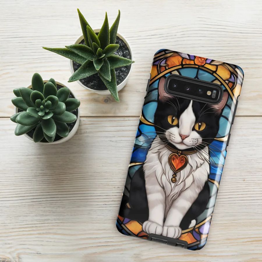 Stained Glass Cat Samsung Galaxy Case product image (49)