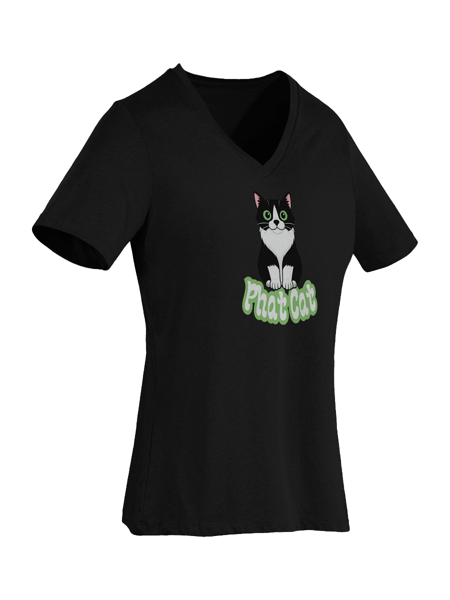 Phat Cat Women's Soft V-Neck (Green) product image (7)