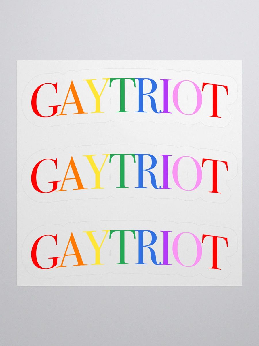 Gaytriot Kiss Cut Stickers product image (5)
