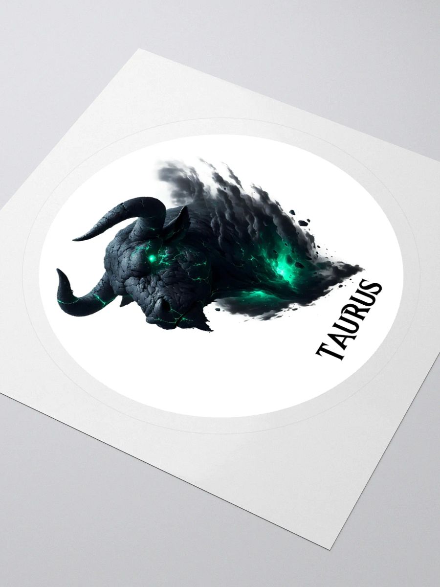 Mythical Taurus Zodiac Round Sticker product image (8)