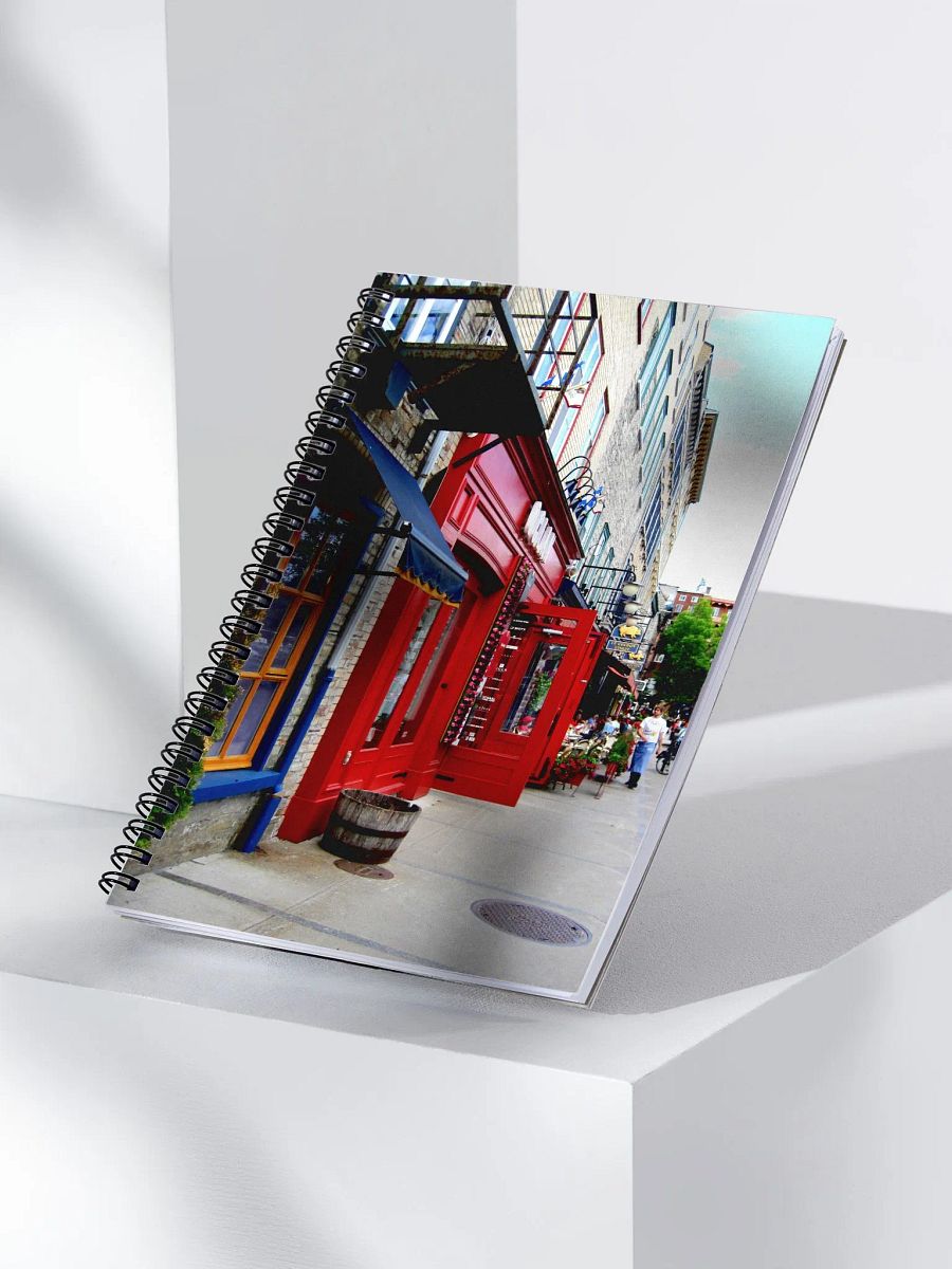 Cafe Stroll Sunday Spiral Notebook product image (3)