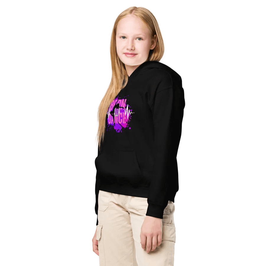 Born to Dance Her Silhouette Youth Hoodie product image (3)