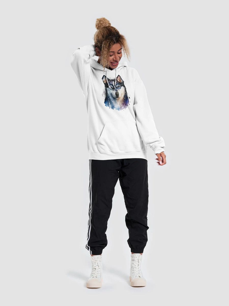 Siberian Husky Watercolor Classic Hoodie product image (47)