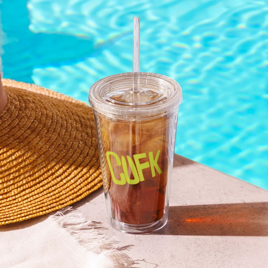CUFK Pizza Double Wall Clear Plastic Tumbler (16oz.) product image (12)