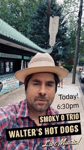 Today at 6:30pm! @waltershotdogs 
Smoky O Trio w @steverubenstein & @georgeruizny 
Thursday 6/26
