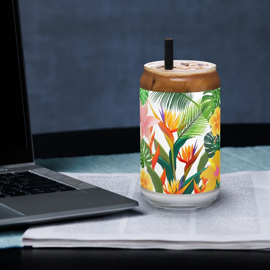 Tropical Paradise Can-Shaped Glass product image (33)