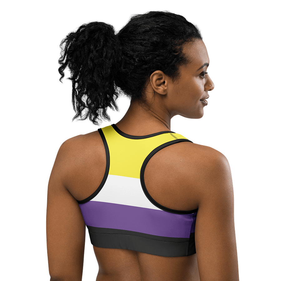 Non-binary Pride Flag Sports Bra product image (4)