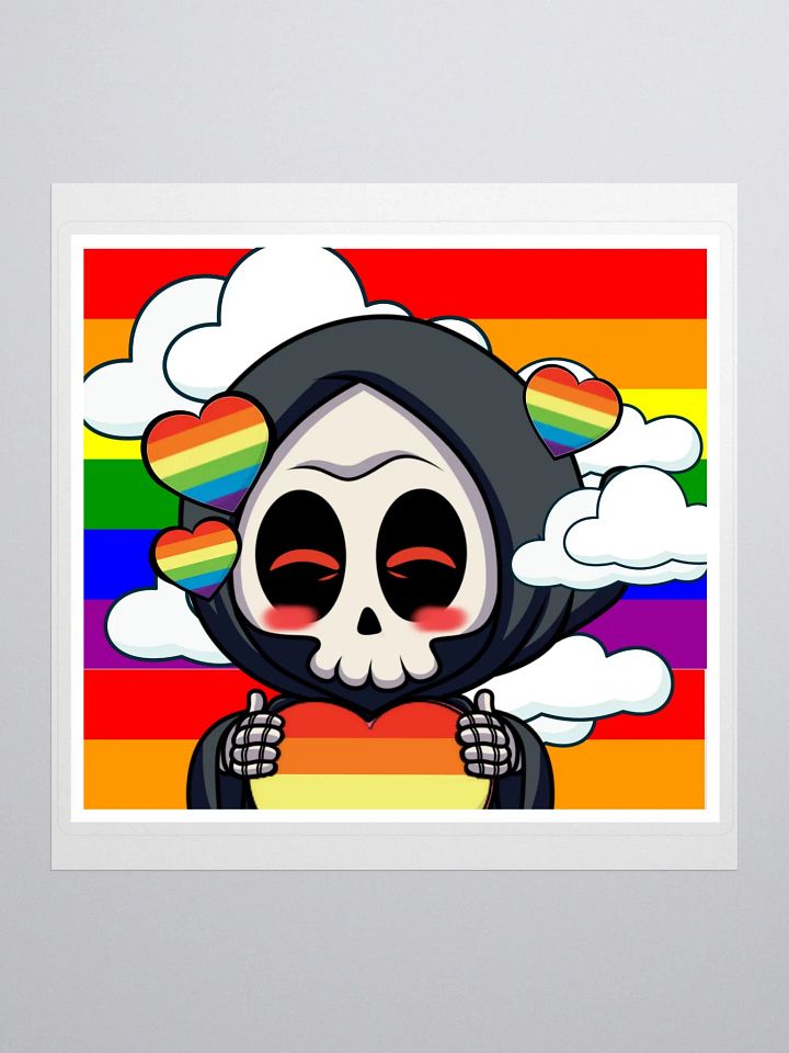 Rectangle Rainbow Pride Sticker product image (1)