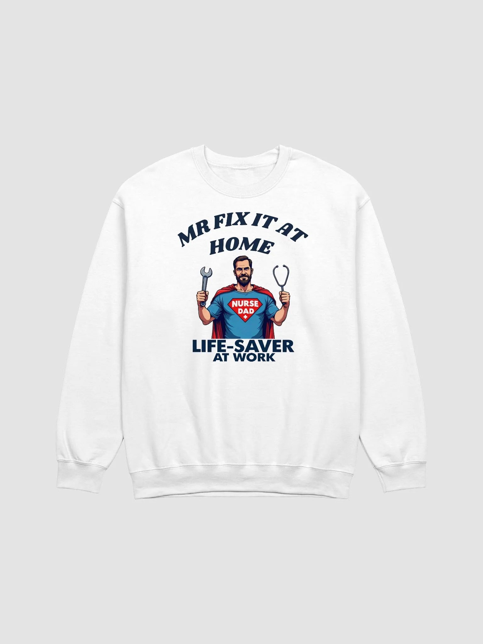 Nurse Dad Life-Saver Crewneck Sweatshirt product image (4)