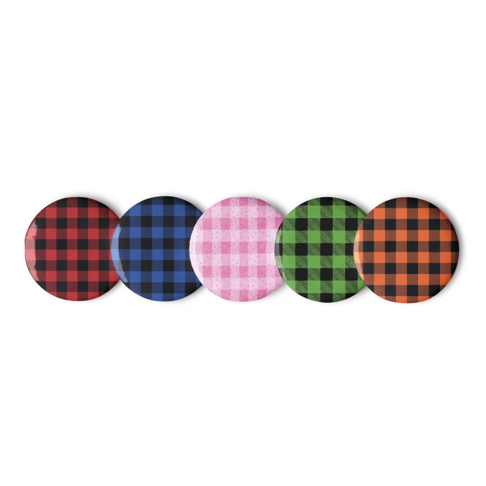 "Flannel Funk" Pin Button Set (5-Piece) product image (4)