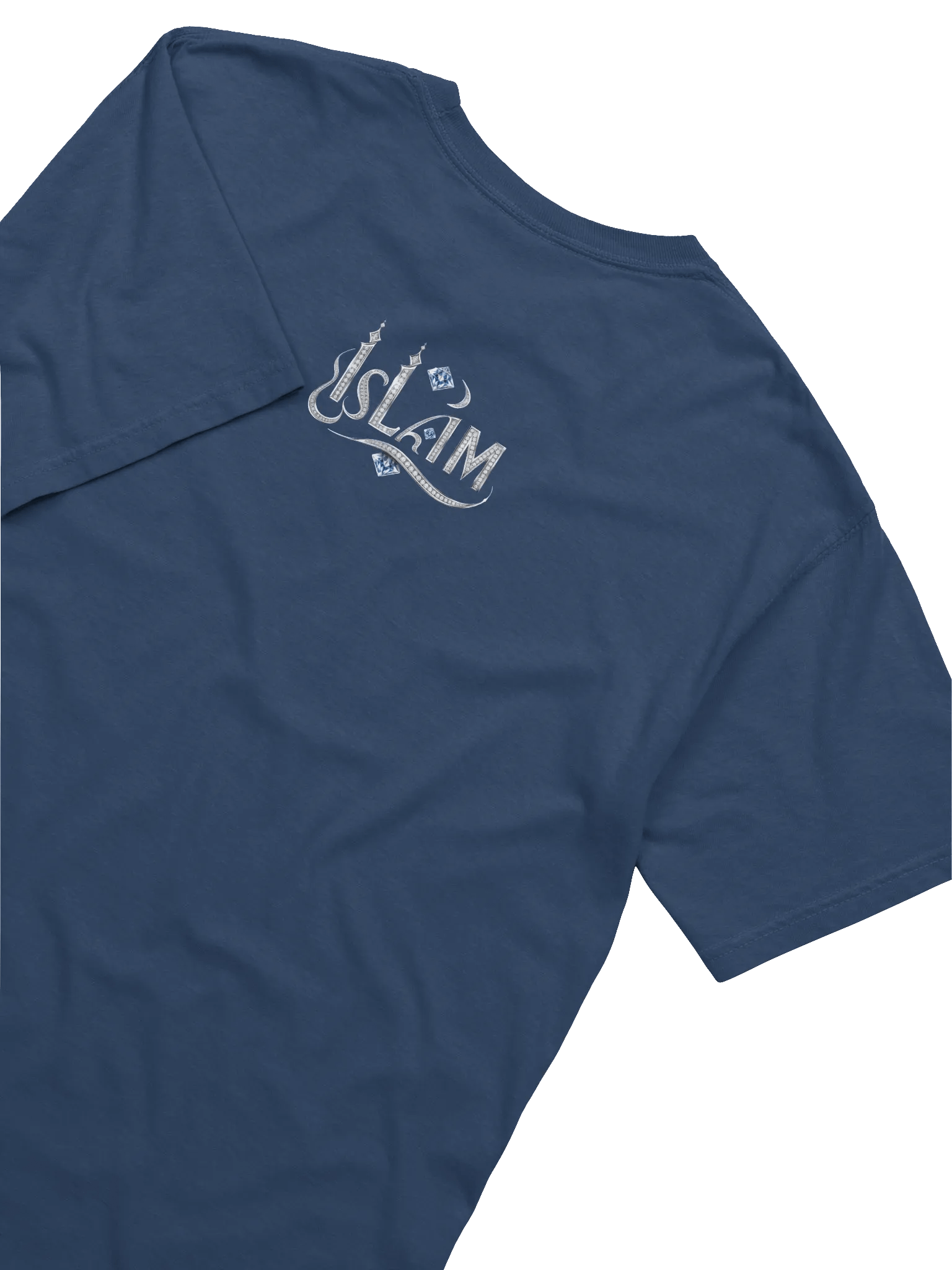 Diamond-Encrusted Islam Typography T-Shirt product image (4)