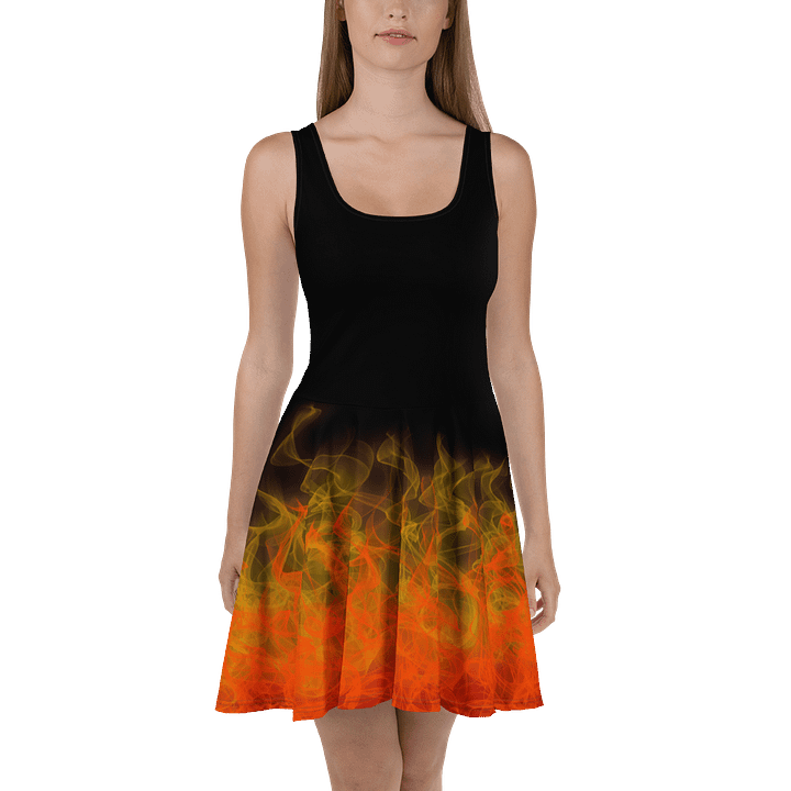 Fire and Flames Skater Dress product image (2)