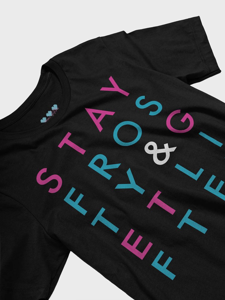 Stay Frosty & Get Lifted: Dark Mode Typography Tee product image (3)