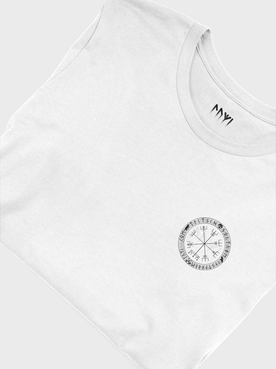 Nordische Runen | Schwarzer Vegvísir | Supersoft T-Shirt product image (5)