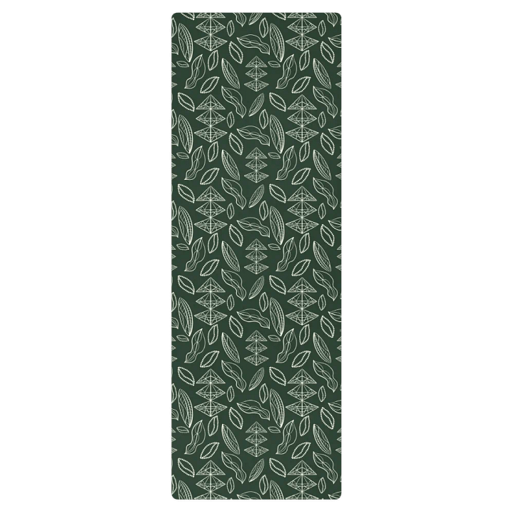 El Yunque Brew Bliss: Abstract Coffee Bean Tribal Exercise Mat product image (1)