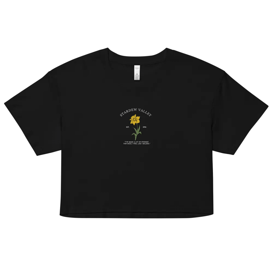 STARDEW VALLEY FLOWER | CROP TOP | EMBROIDERED | DARK VER product image (3)