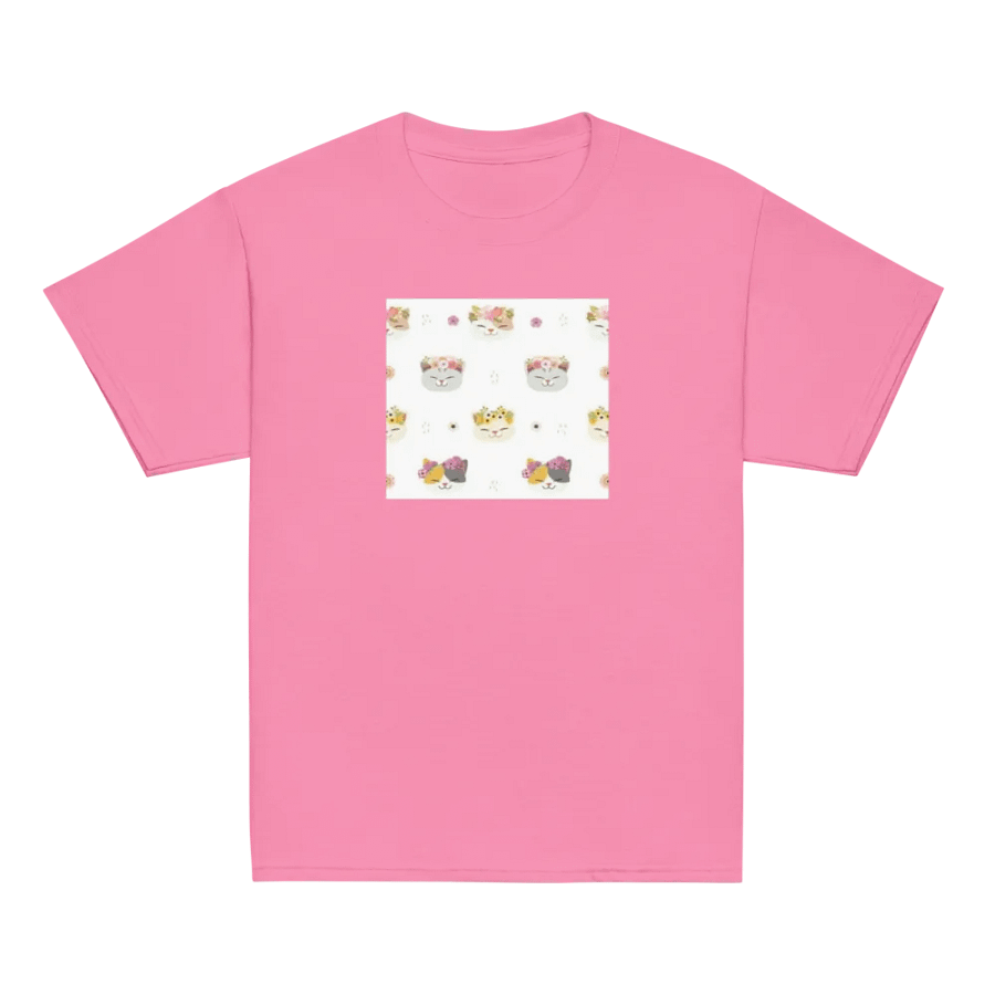 Kids T-Shirt Cat with Flowers product image (2)
