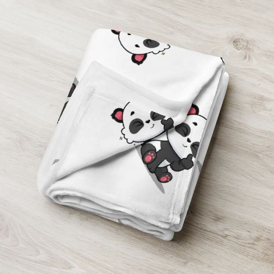 Panda Party Throw Blanket product image (2)