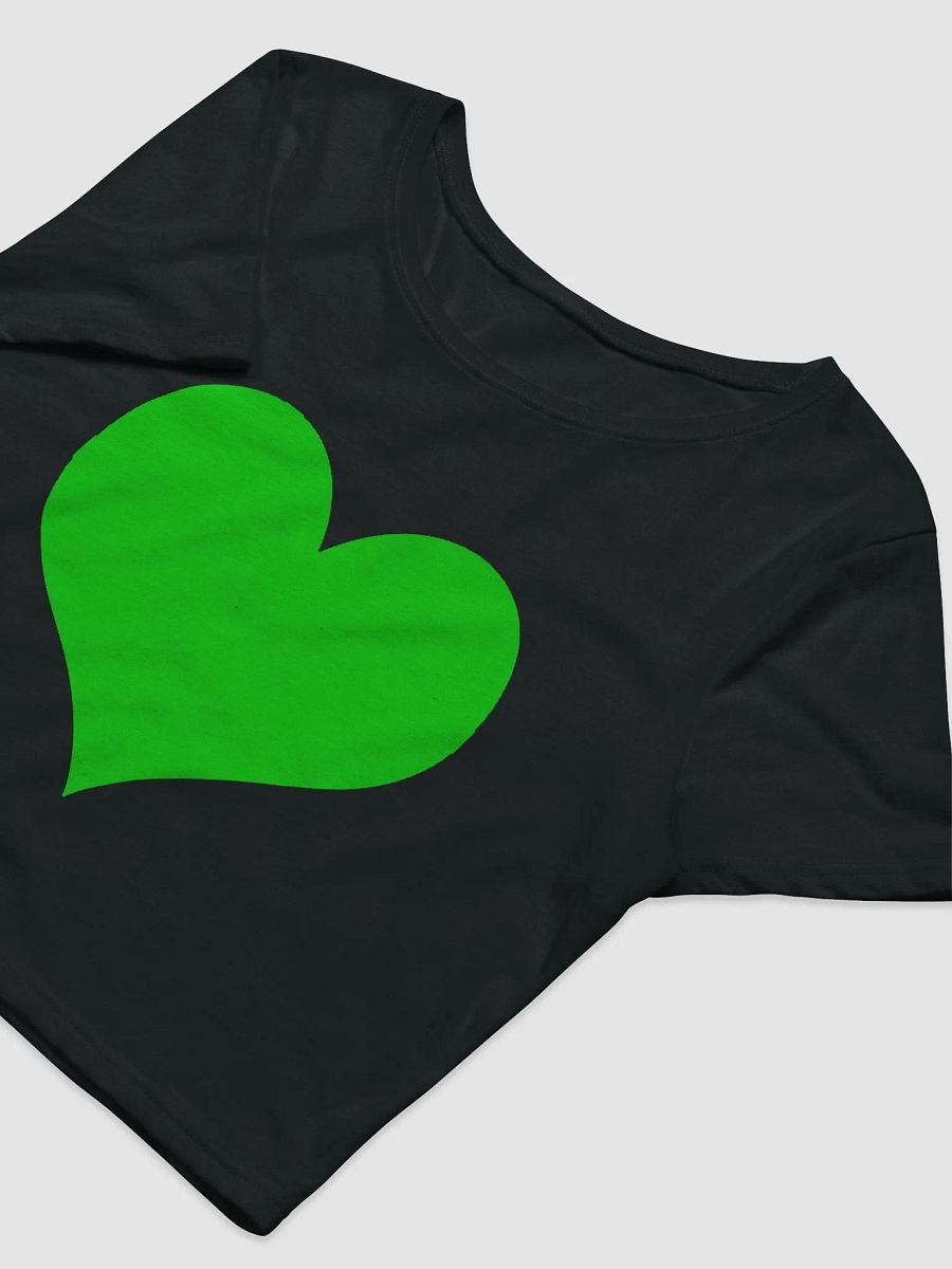 Heartless Green Screen Streamer Short Sleeve Crop T-Shirt product image (3)