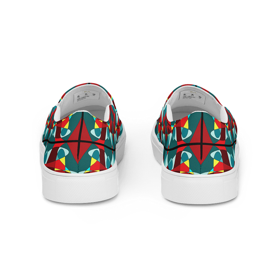 Green Stained Glass – Women's Slip-On Canvas Shoes product image (4)