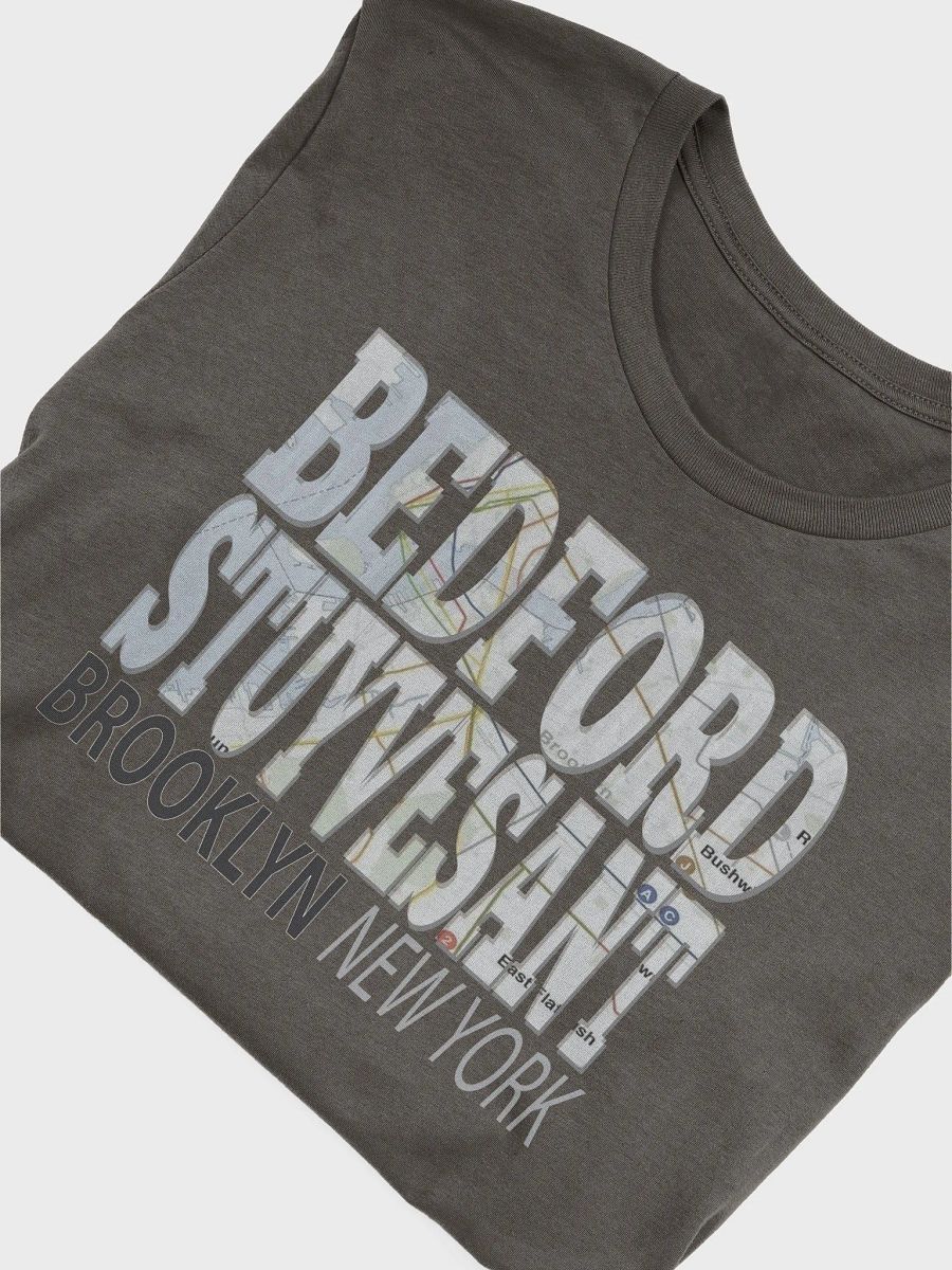 Fun Cool Bedford Stuyvesant Brooklyn New York with Subway Map T-Shirt product image (6)