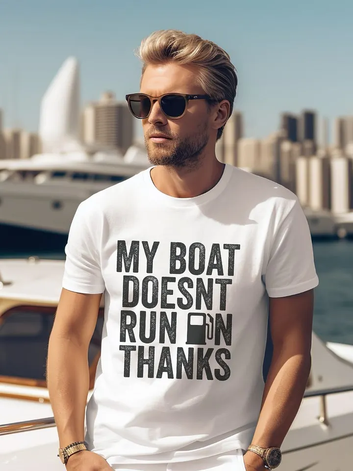 My Boat Doesn't Run on Thanks Gildan 64000 Unisex Tshirt product image (1)