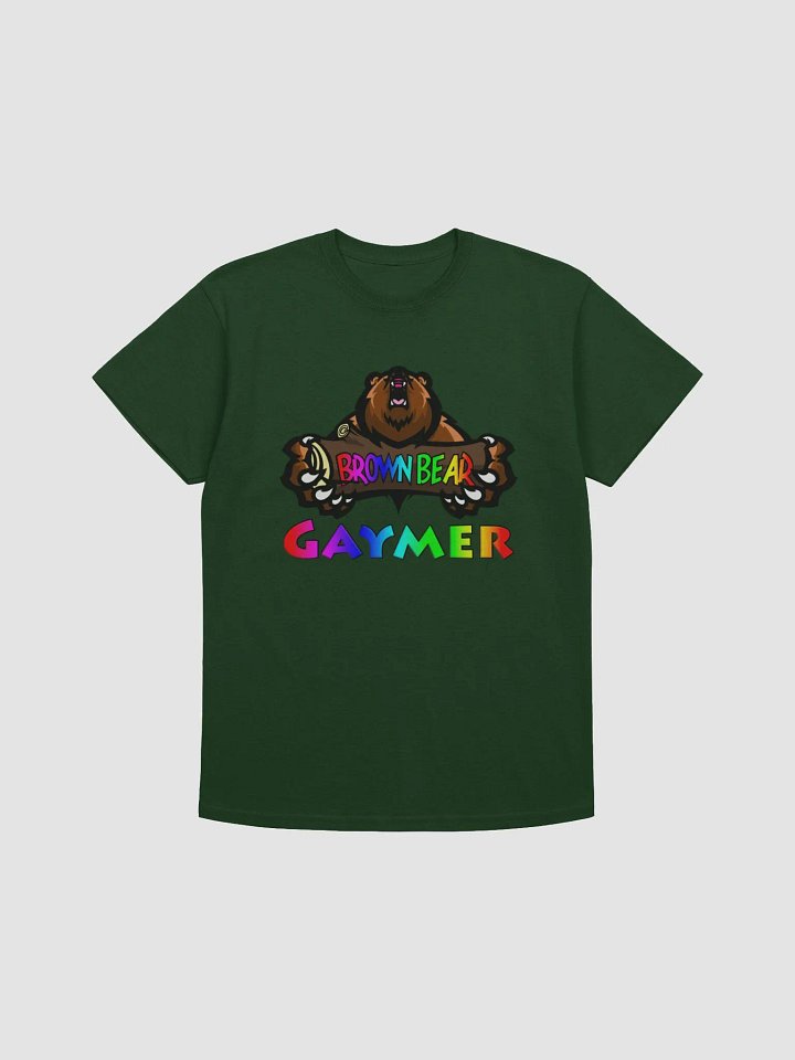 Brown Bear Gaymer (Rainbow Pride) - Heavyweight T-shirt product image (2)