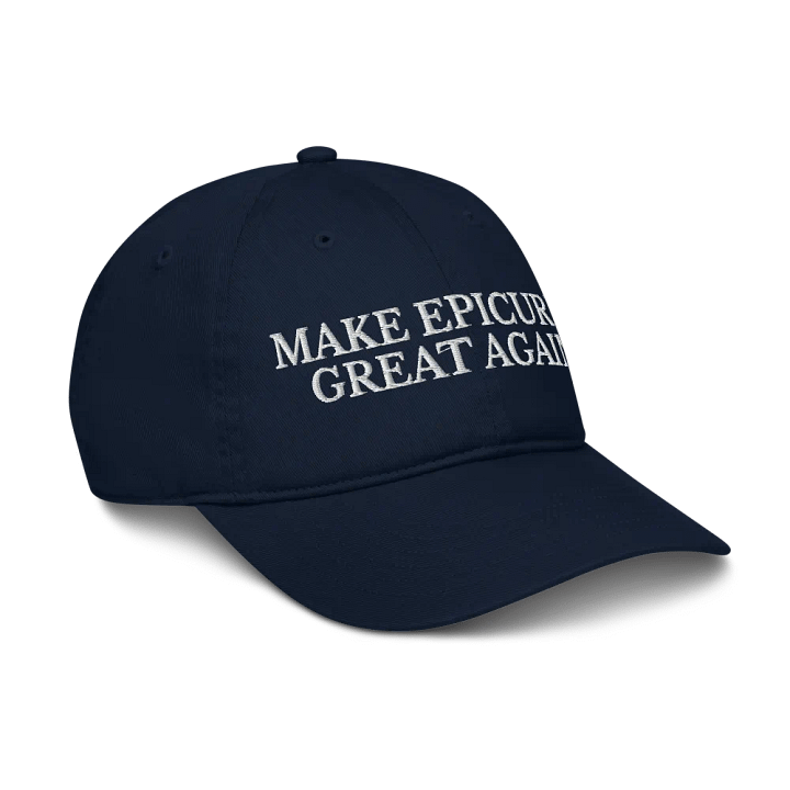 Make Epicurus Great Again (Econscious Organic Dad Hat) product image (13)