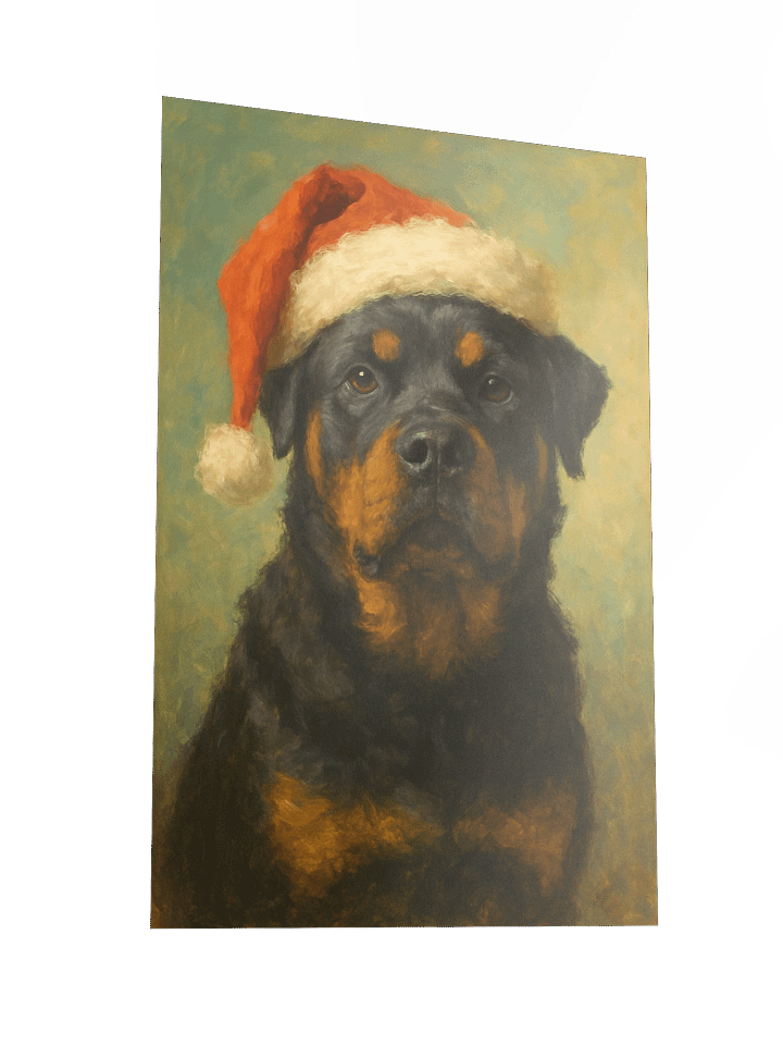 Santa Rottweiler Poster product image (4)