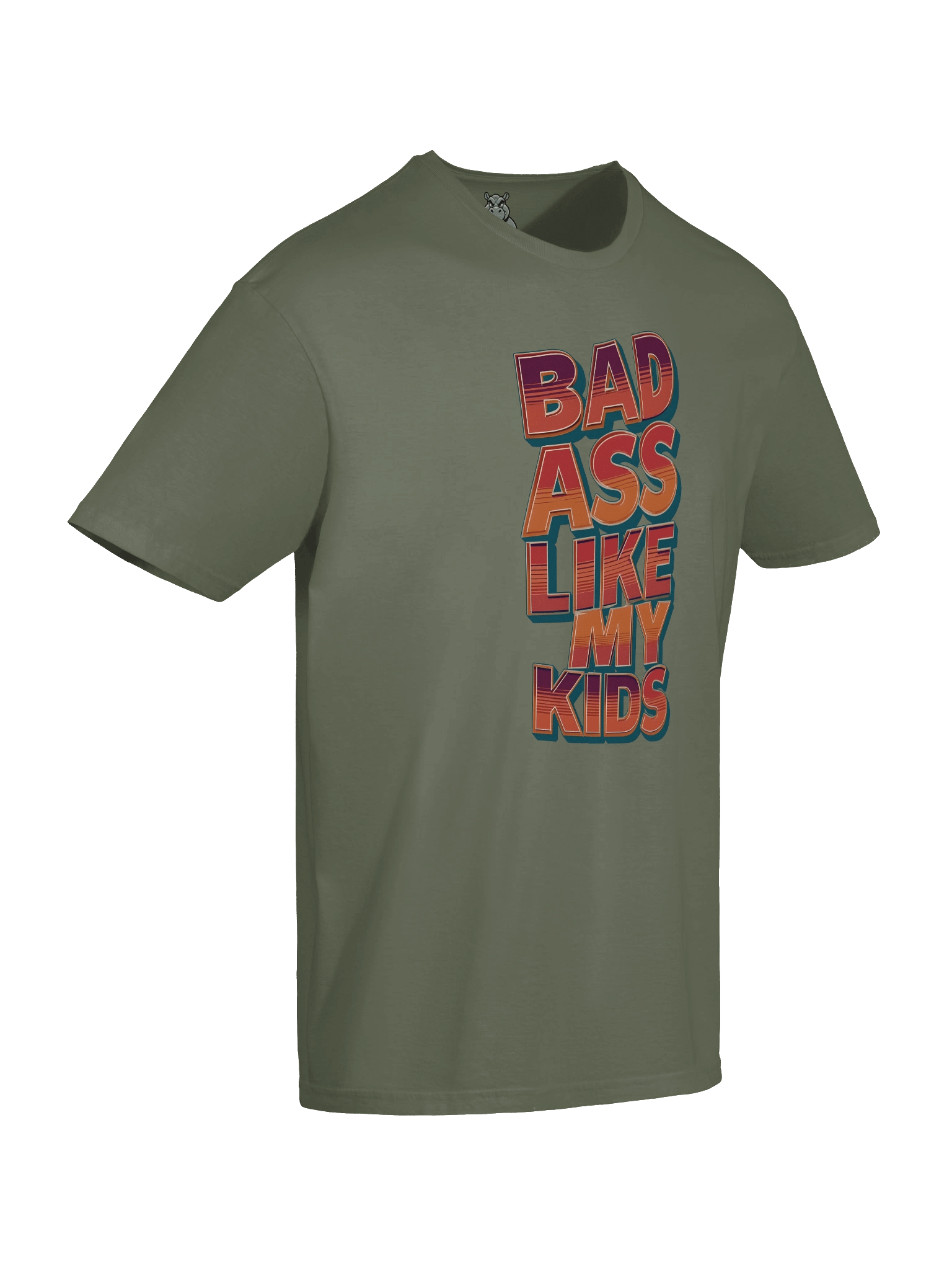 "Bad Ass Like My Kids" T-Shirt – Funny Sarcastic Parent Graphic Tee | Trendy Viral Humor Shirt product image (4)
