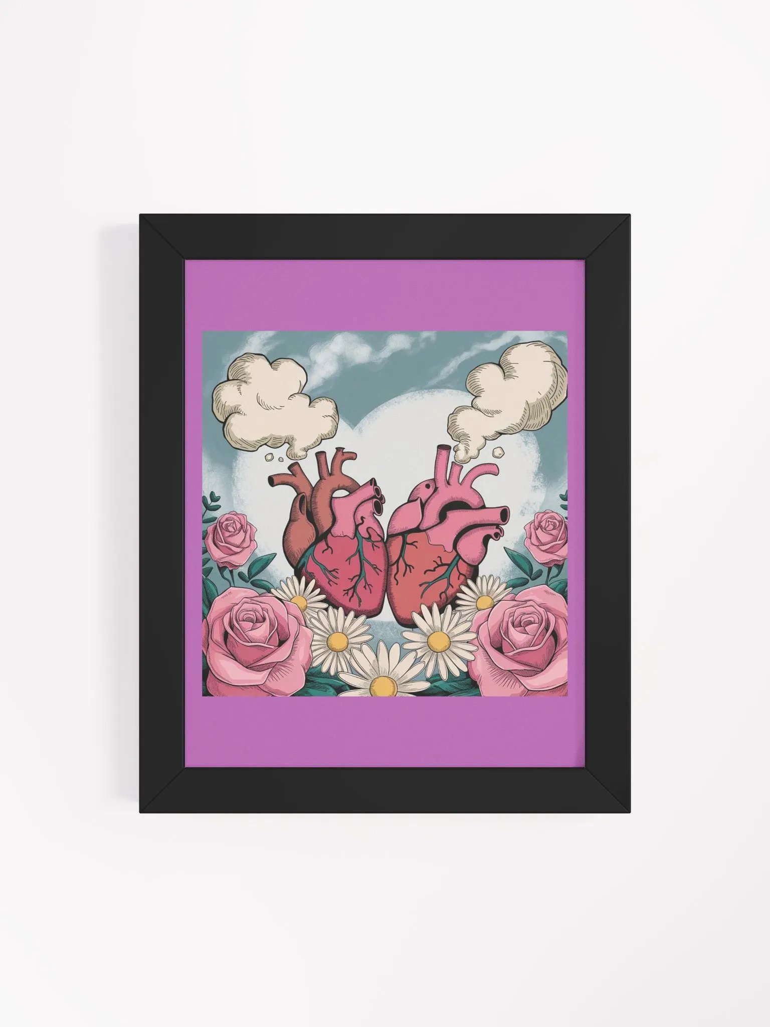 Anatomical Heart & Floral Fantasy Poster product image (89)