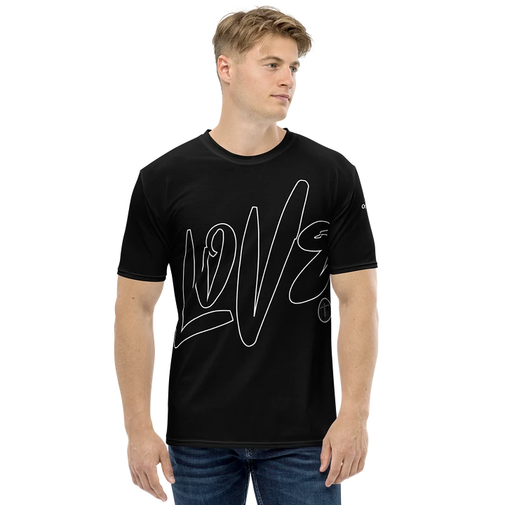 Love & Peace - Black - Crew Neck T-Shirt product image (1)
