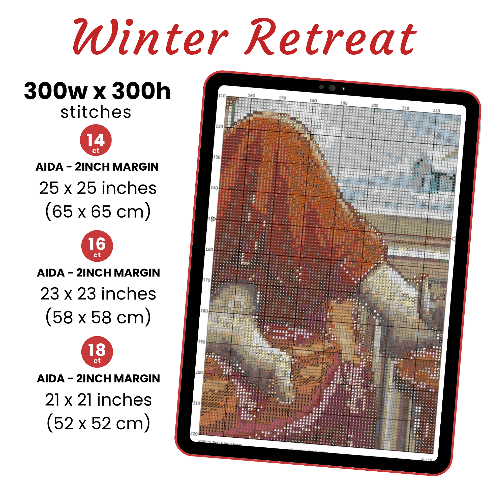 Winter Retreat Cross Stitch Pattern product image (2)