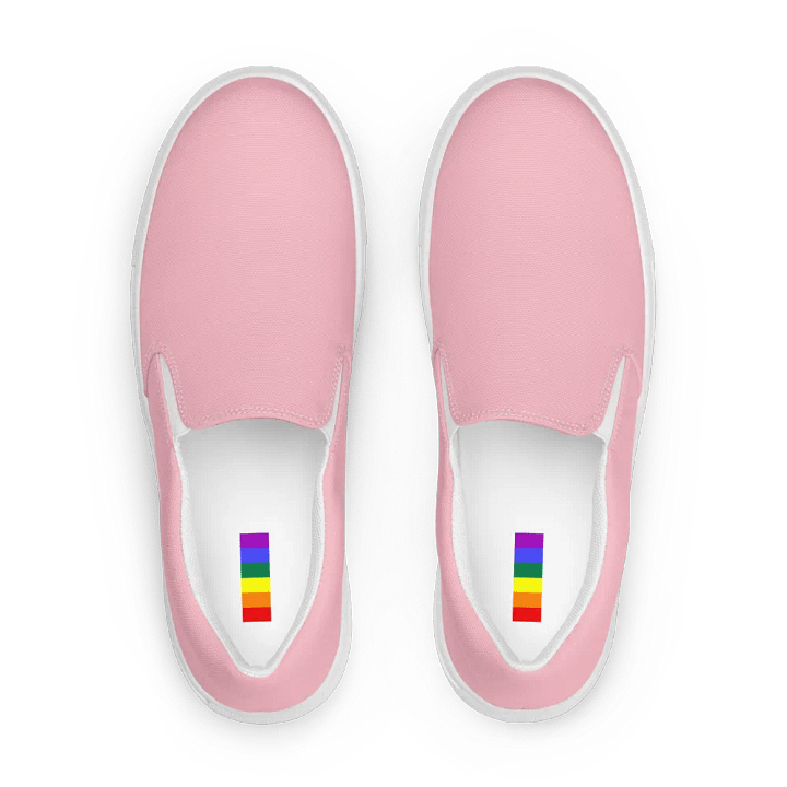 Men's Pink Slip-On Canvas Shoes product image (2)