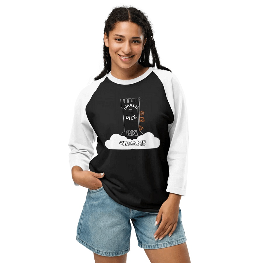 Small Dice, Big Dreams Baseball Tee product image (10)