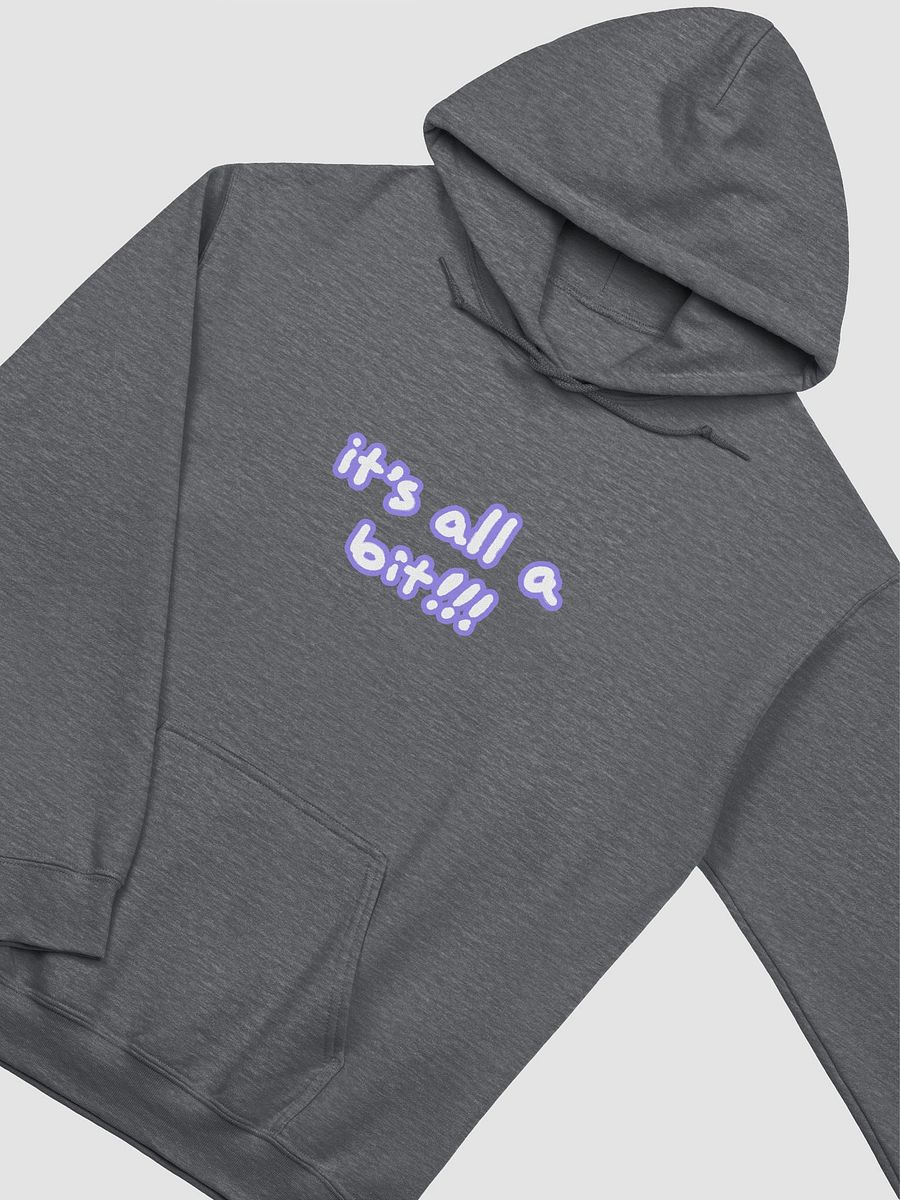 “It’s all a bit!!!” (lined design, #9081ED) classic hoodie product image (13)