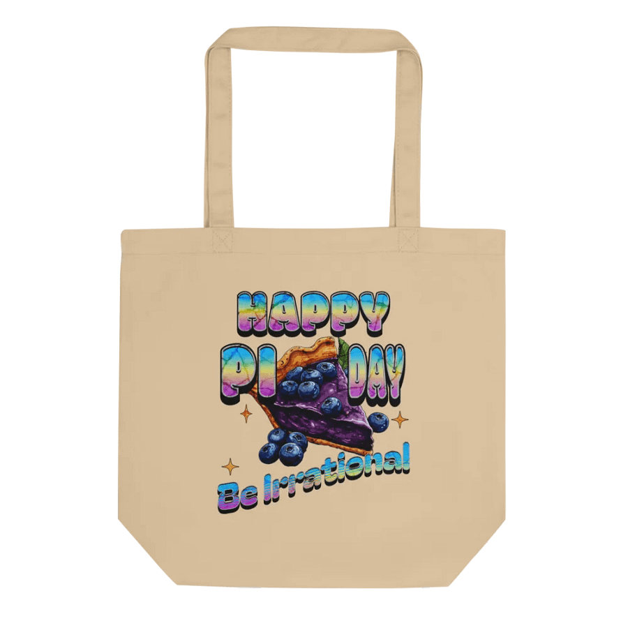 Happy Pi Day Be Irrational Rainbow Tote Bag product image (1)