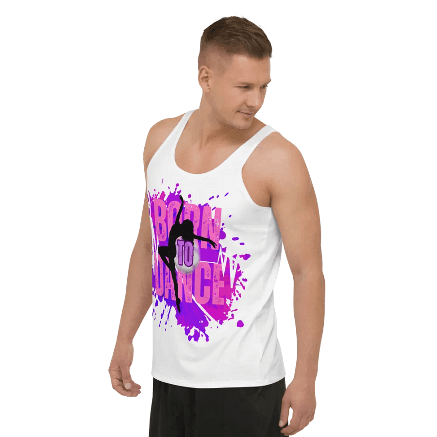 Born to Dance Her Silhouette Energetic Vibes Full Print Tank product image (9)