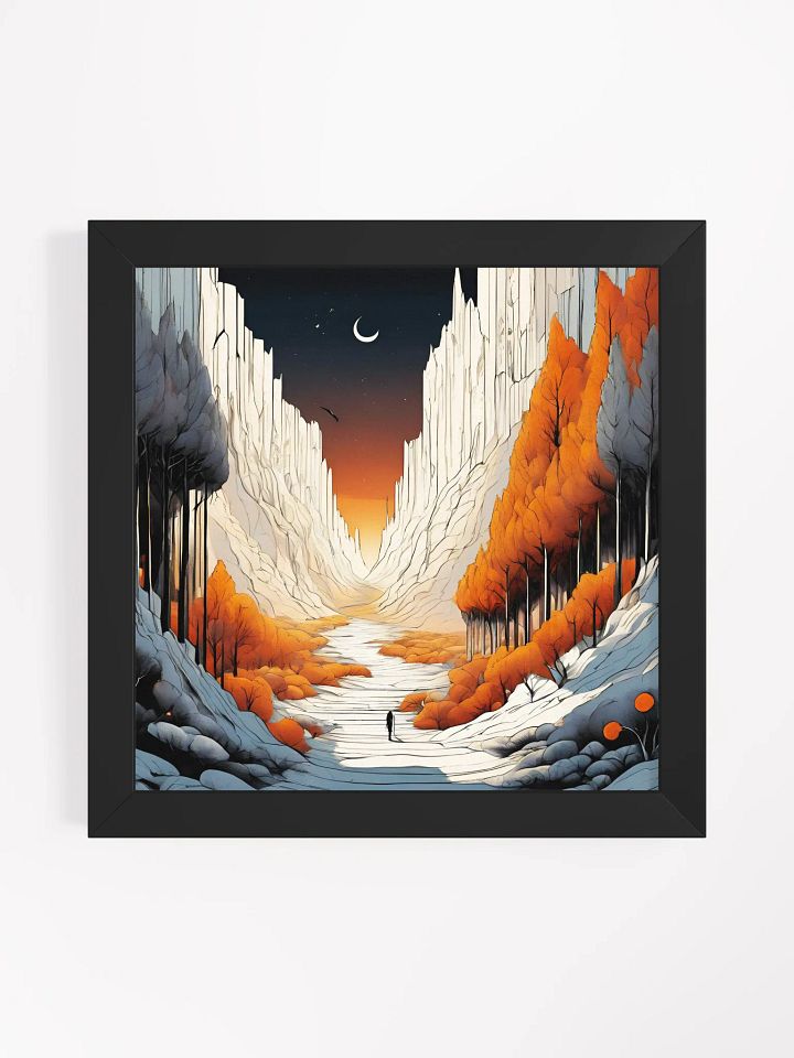 Light Rising from the Depths - Framed High-Quality Matte Poster product image (1)