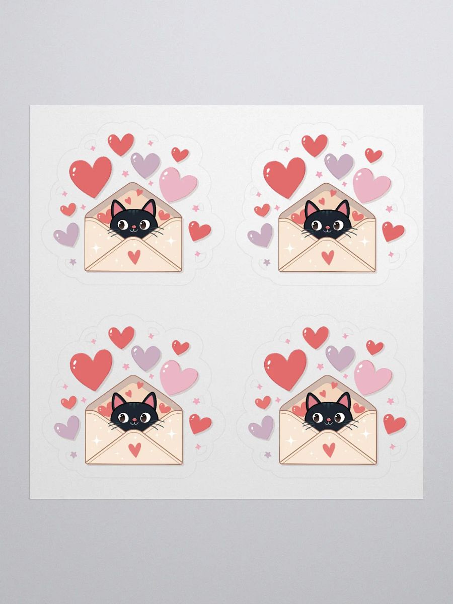 Feline Valentine Envelope - sticker product image (2)