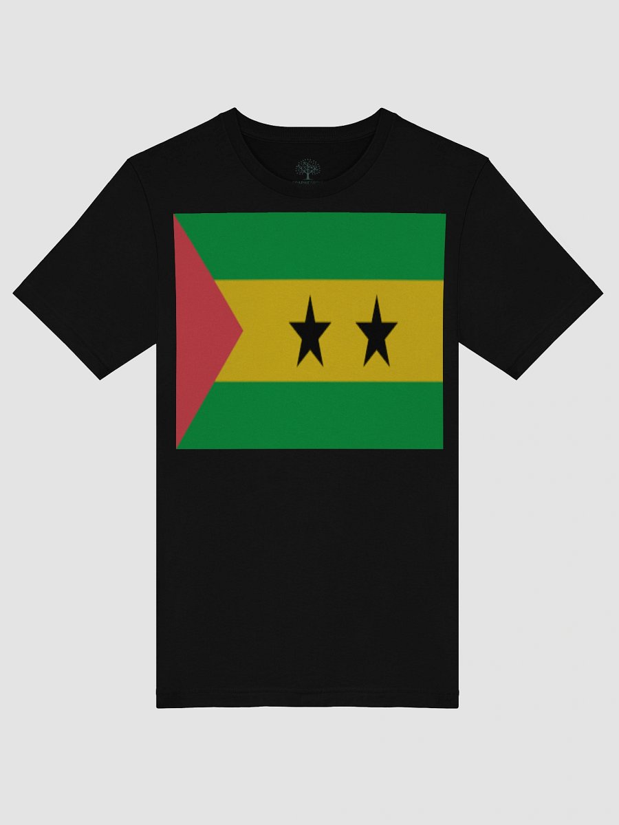 São Tomé and Príncipe Flag Unisex T-Shirt - Exclusive Design Celebrating Cultural Heritage - Sizes XS-5XL product image (5)