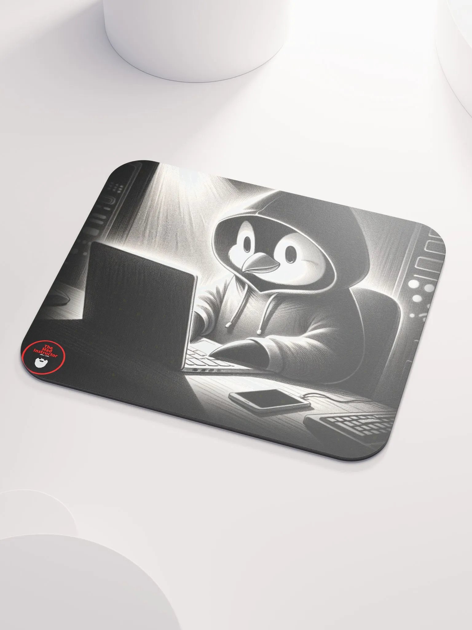 Late night study penguin - Mousepad! product image (3)