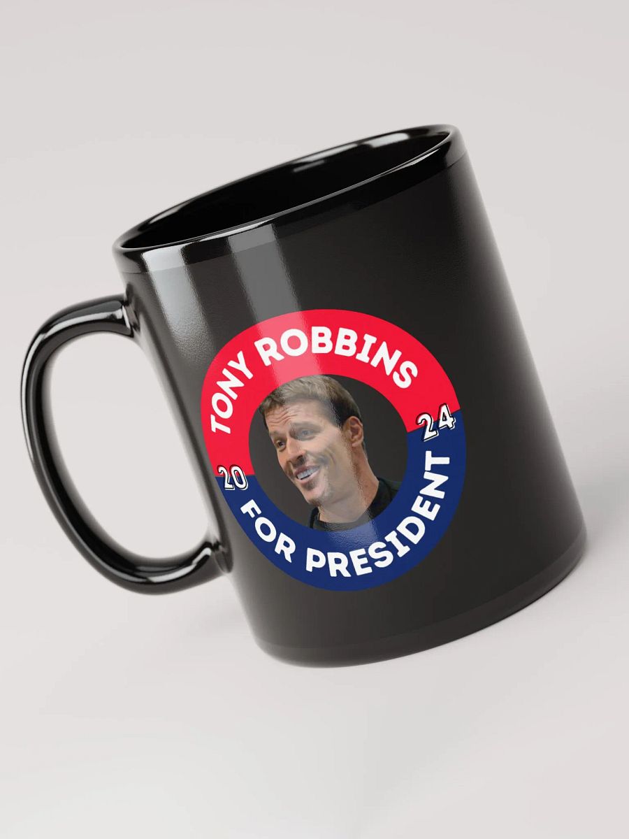 Tony Robbins for President 2024 Glossy Black Mug product image (5)