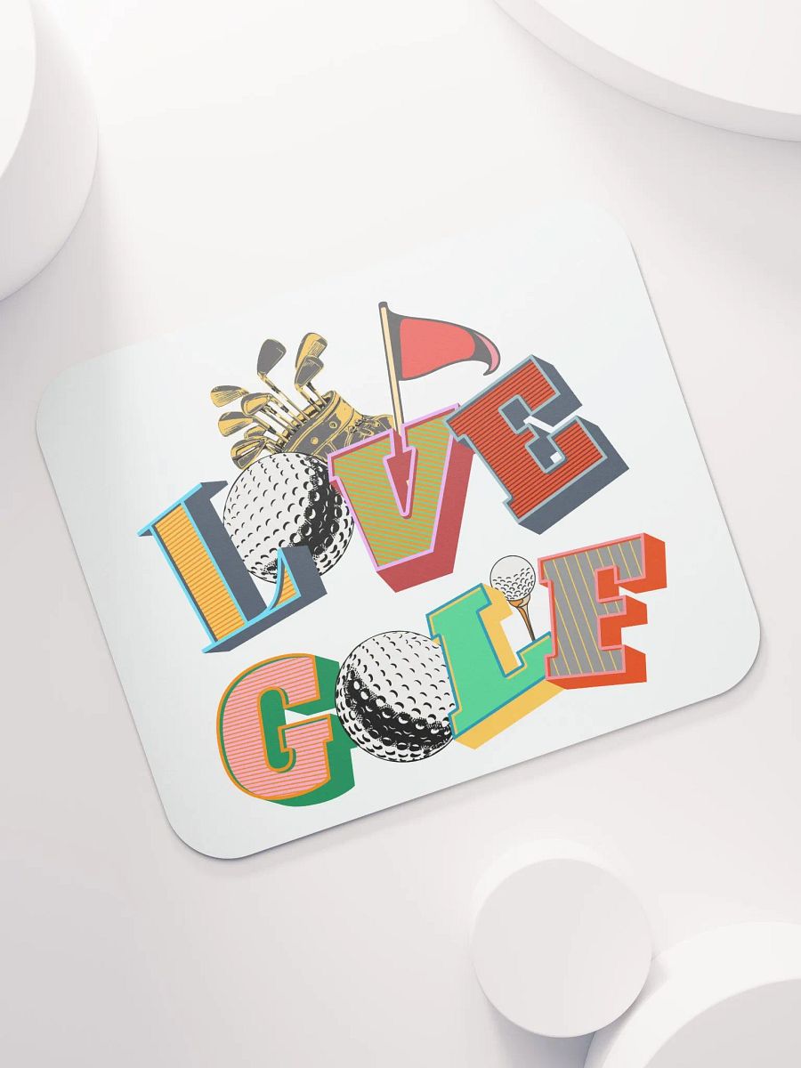 Love Golf Block Letter Delight Mouse Pad product image (5)