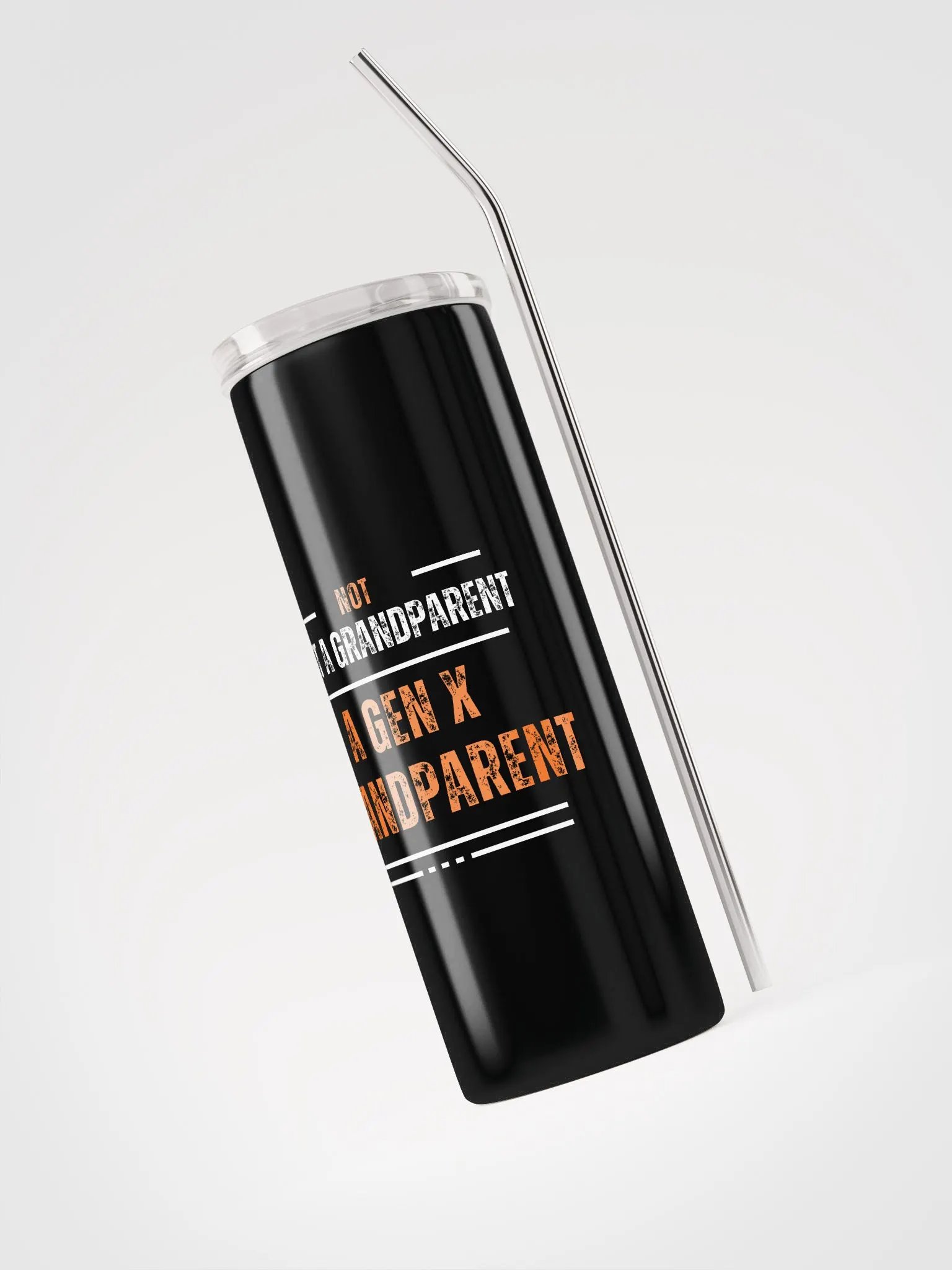 Not Just A Grandparent Stainless Steel Tumbler (Black) product image (1)
